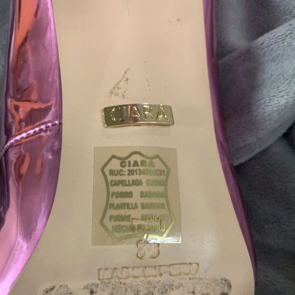 Ciara- Platinum Stilettos Heels Size 8 Exotic Heels NWOT - Picture 9 of 16
